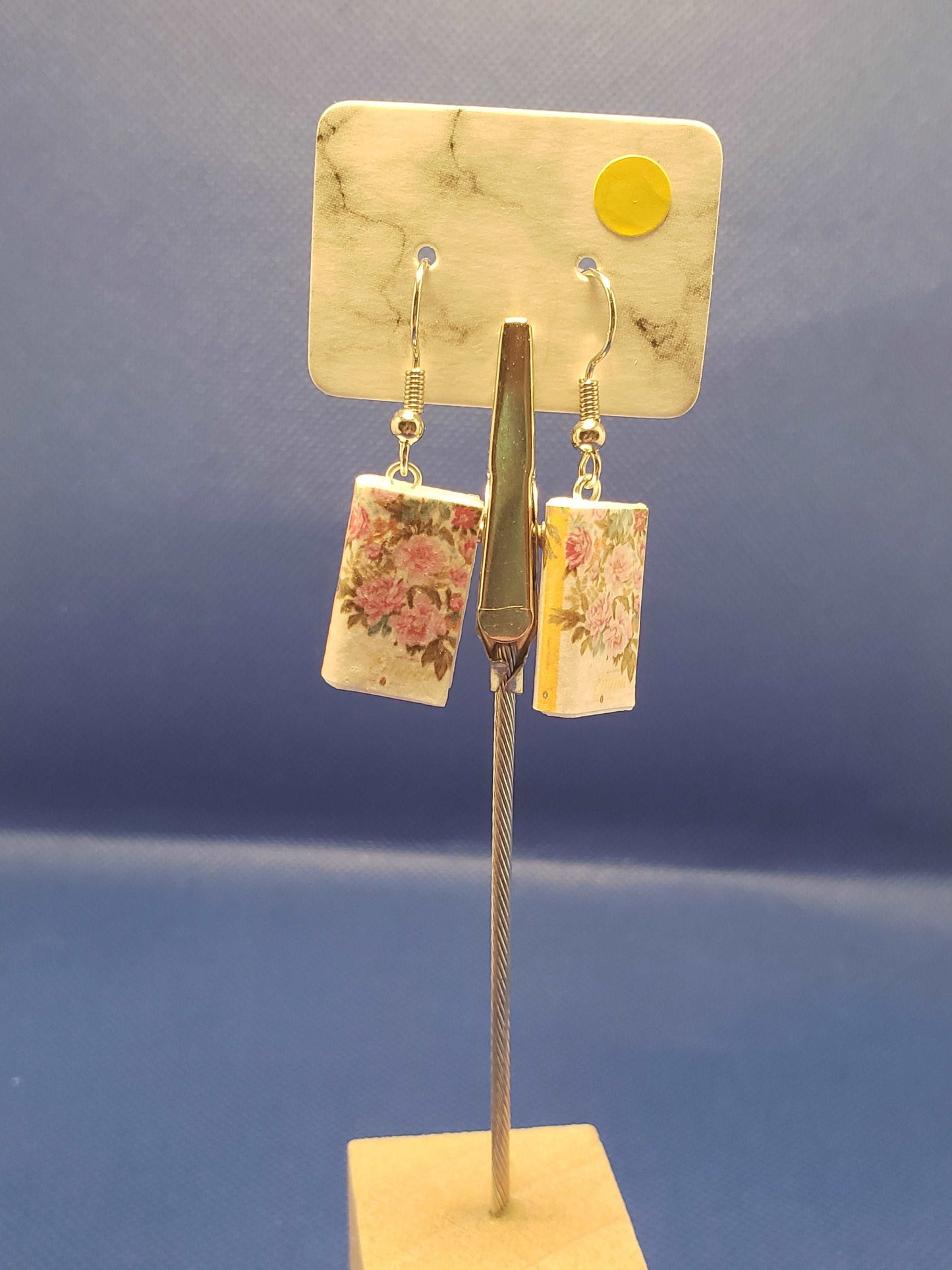 Tiny Book Earrings