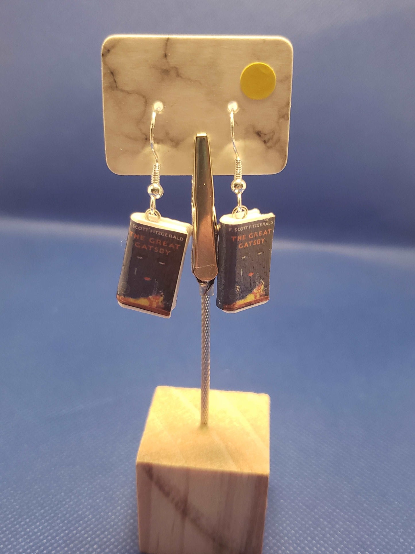Tiny Book Earrings