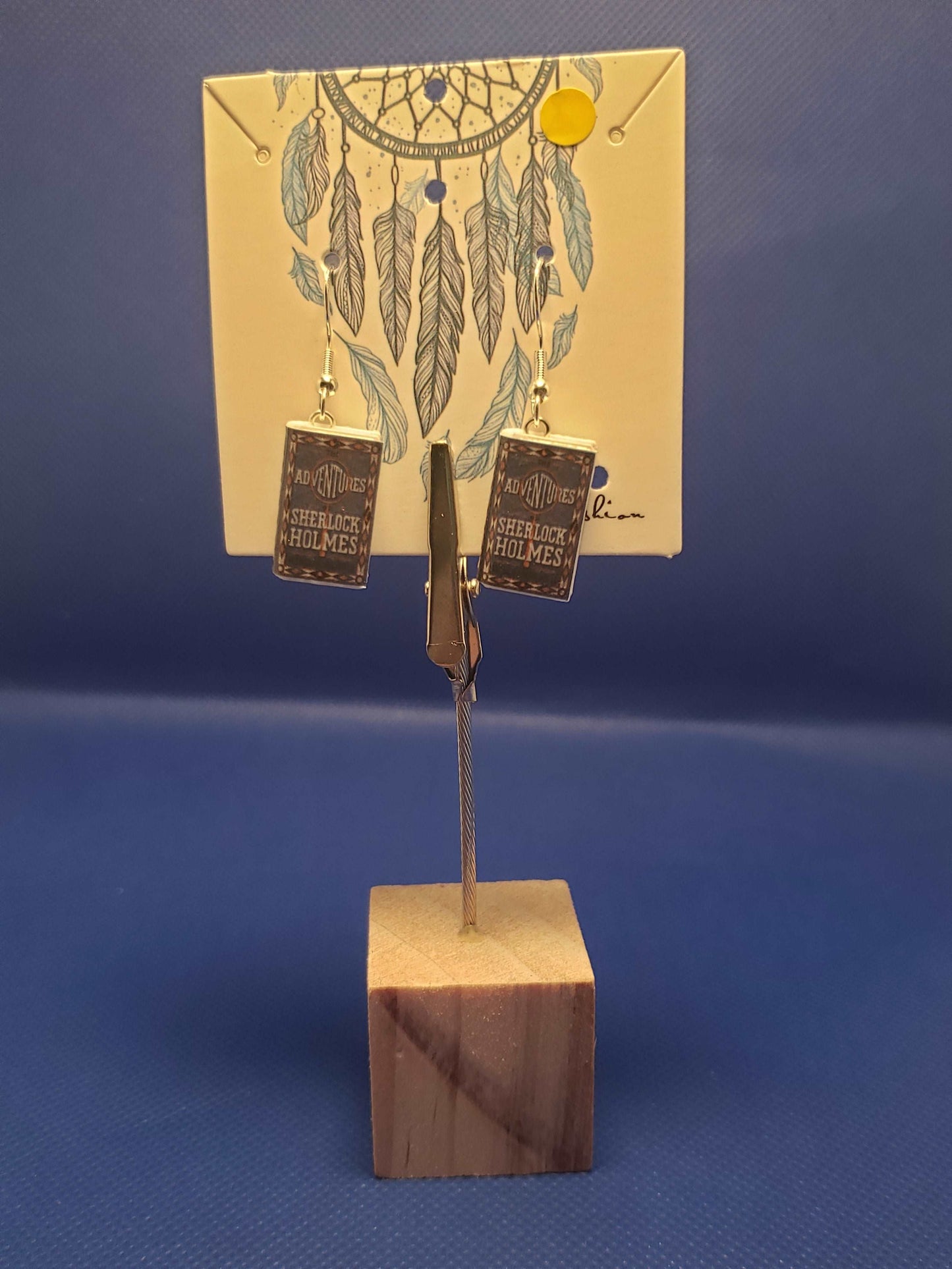 Tiny Book Earrings