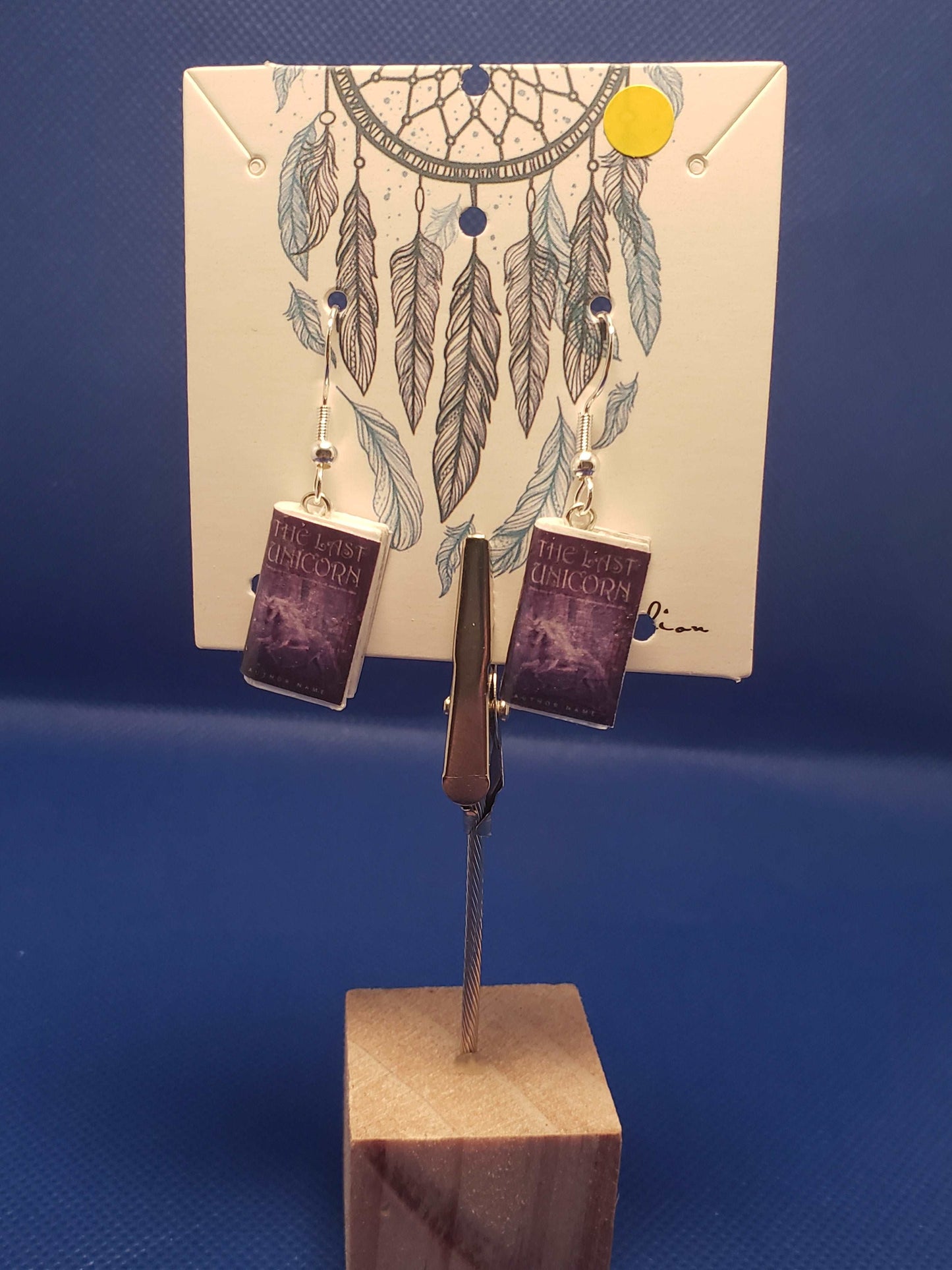 Tiny Book Earrings