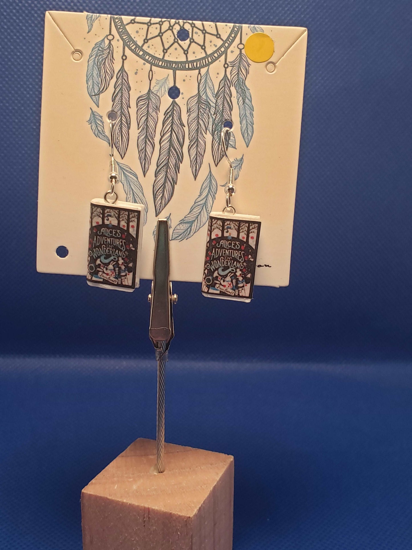 Tiny Book Earrings