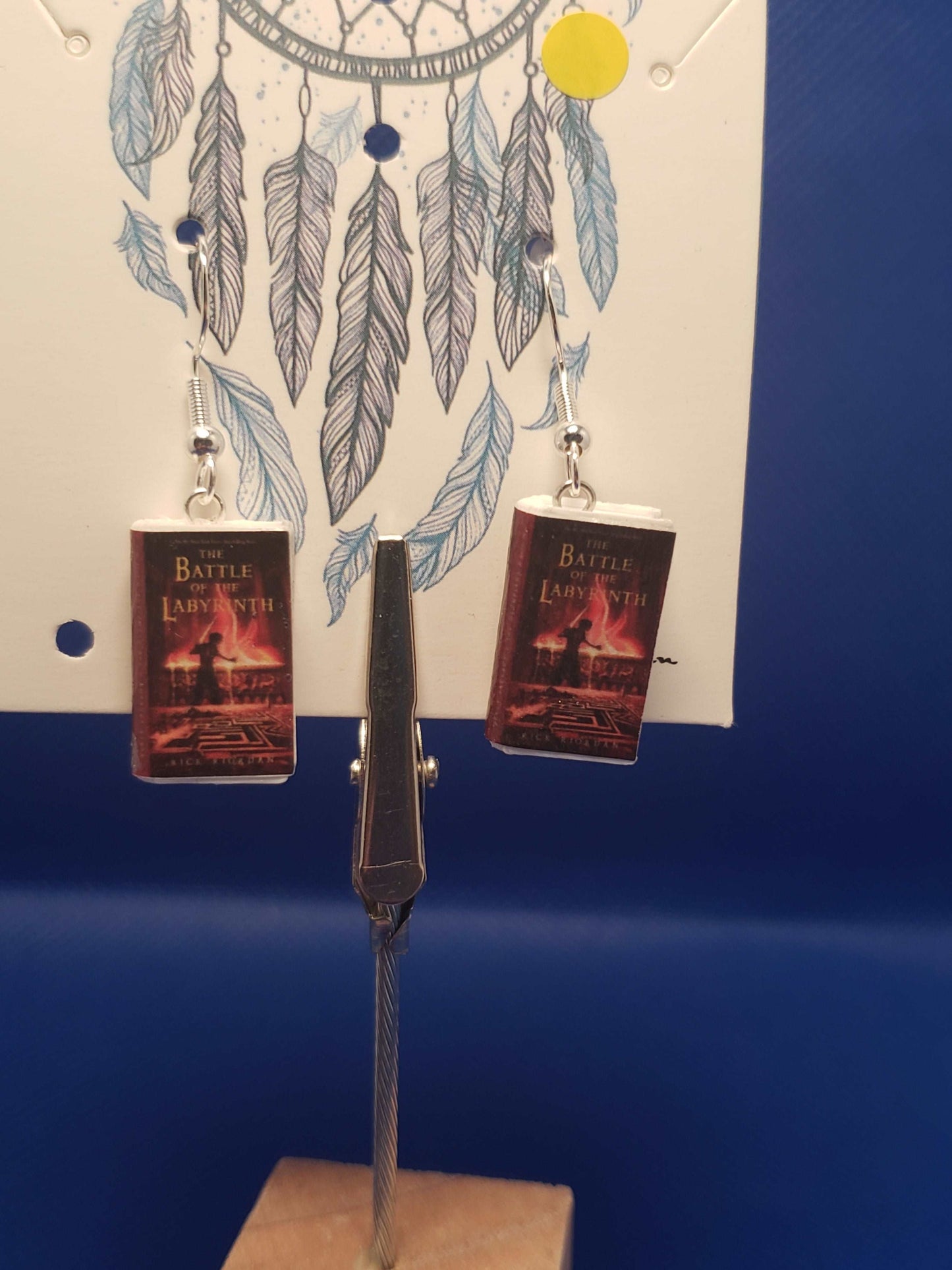 Tiny Book Earrings
