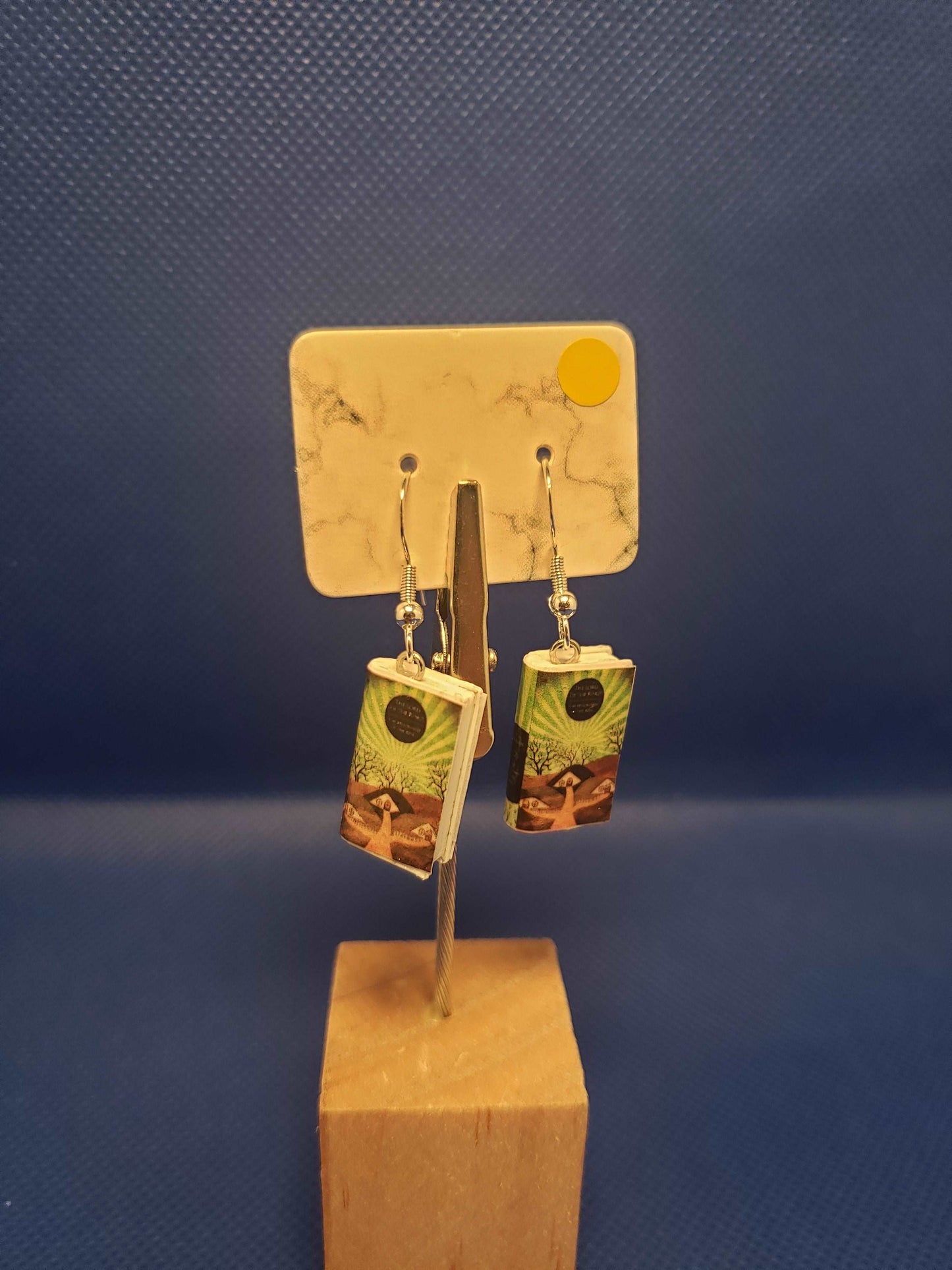 Tiny Book Earrings