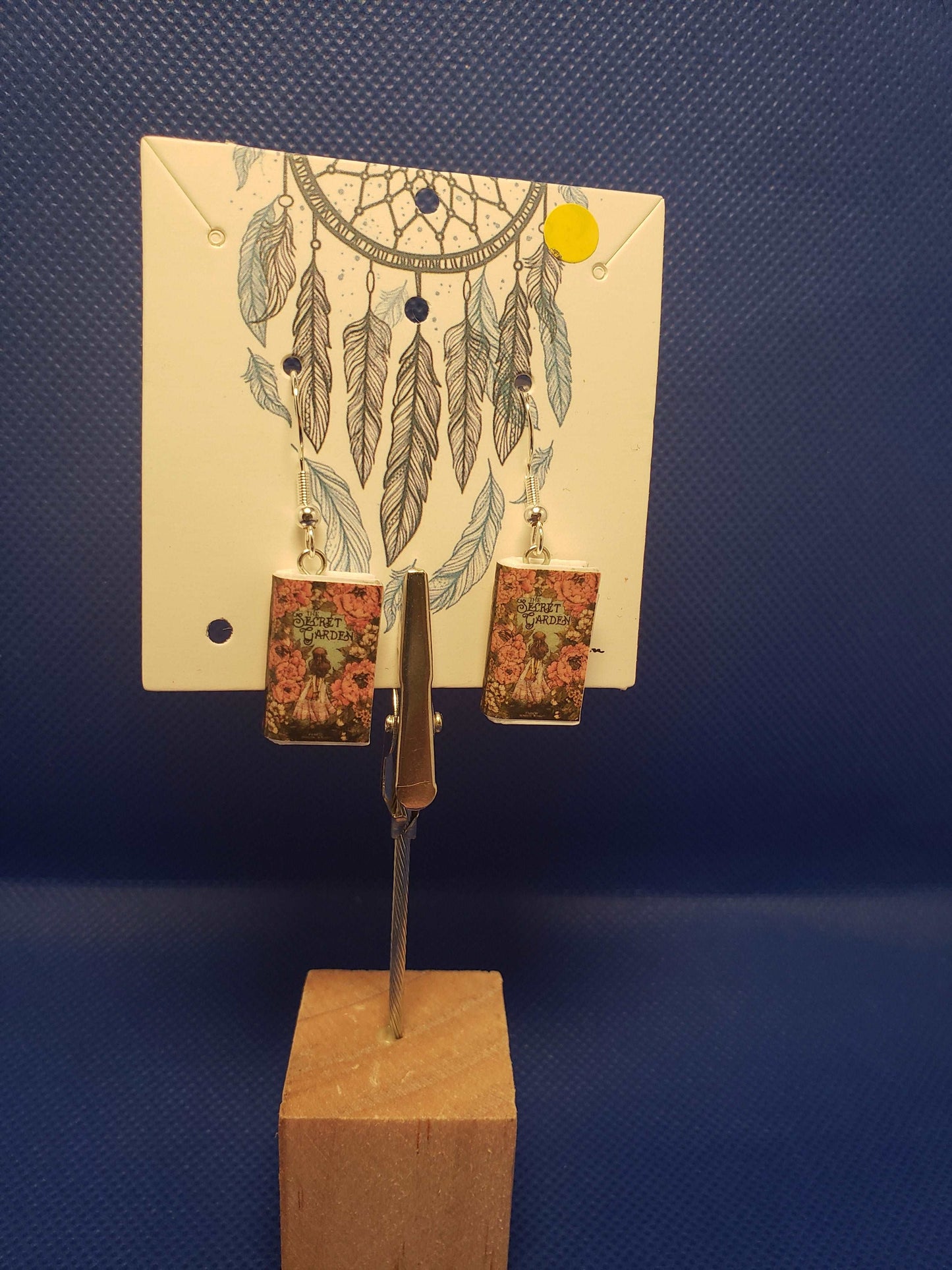 Tiny Book Earrings