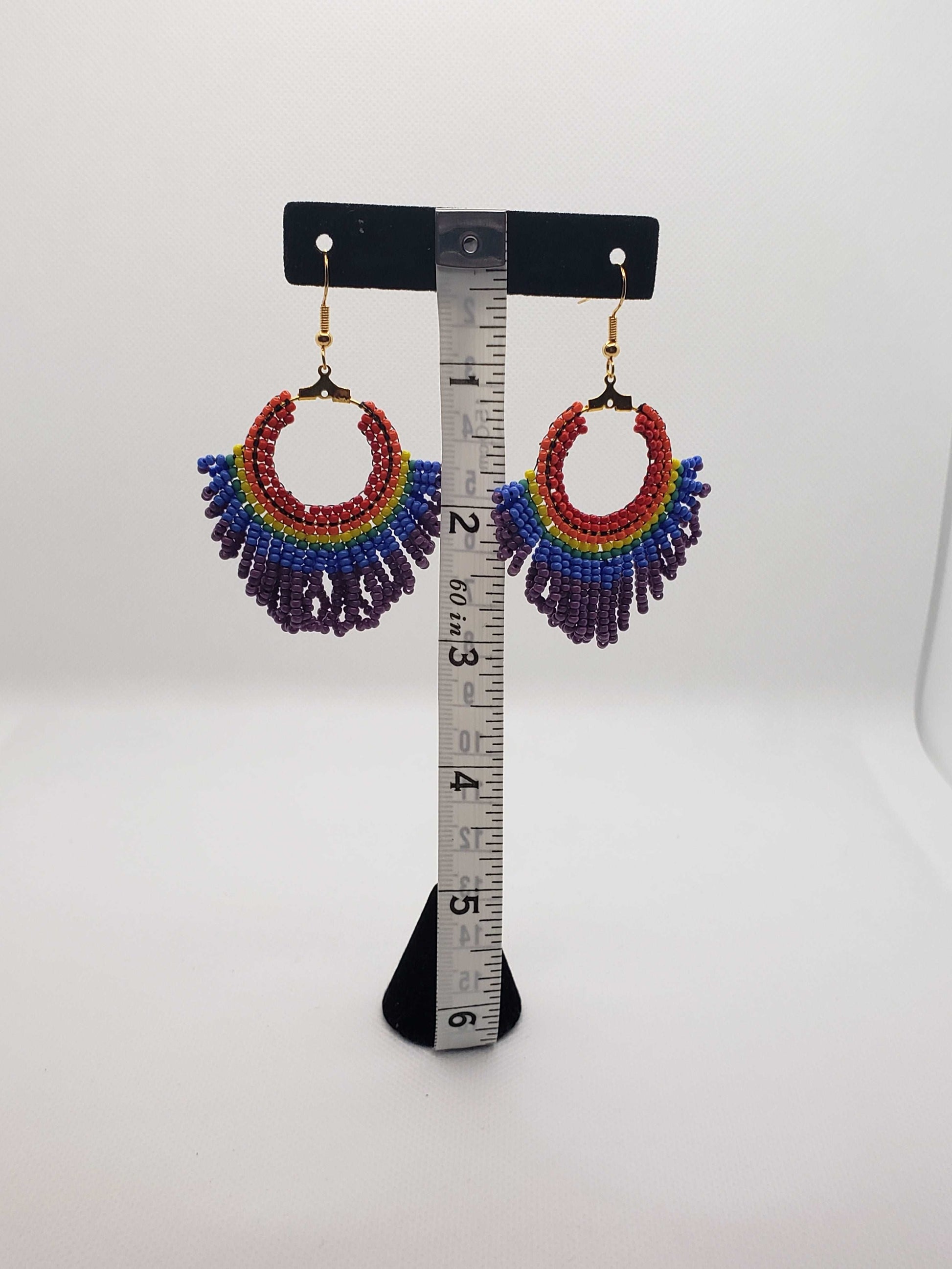 Pride Fringed Hoops - IndigiNature