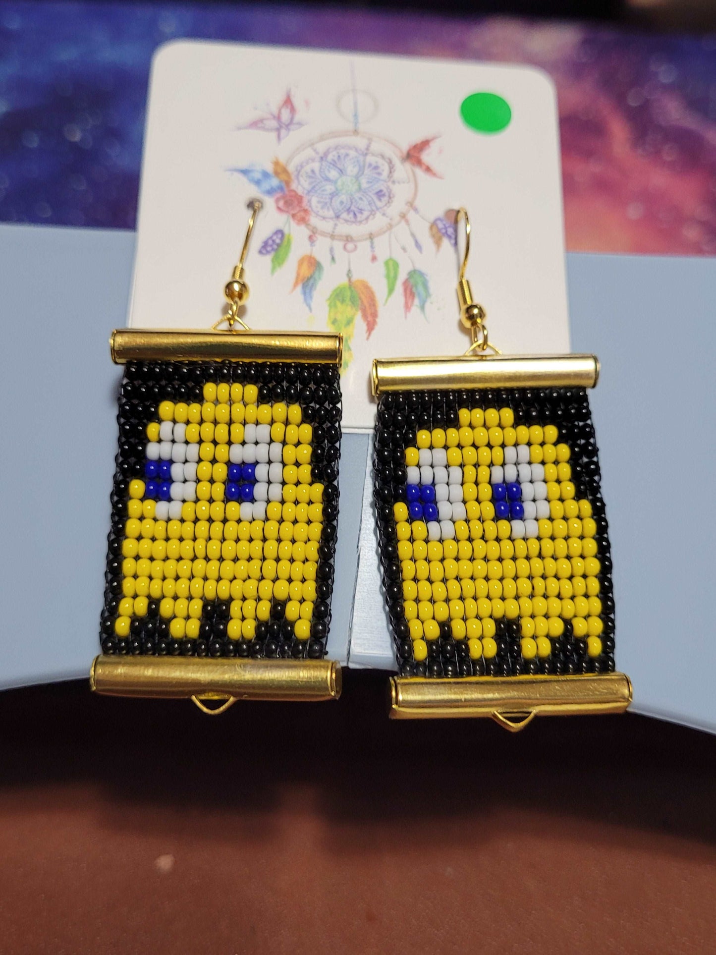 Pacman Earrings - IndigiNature