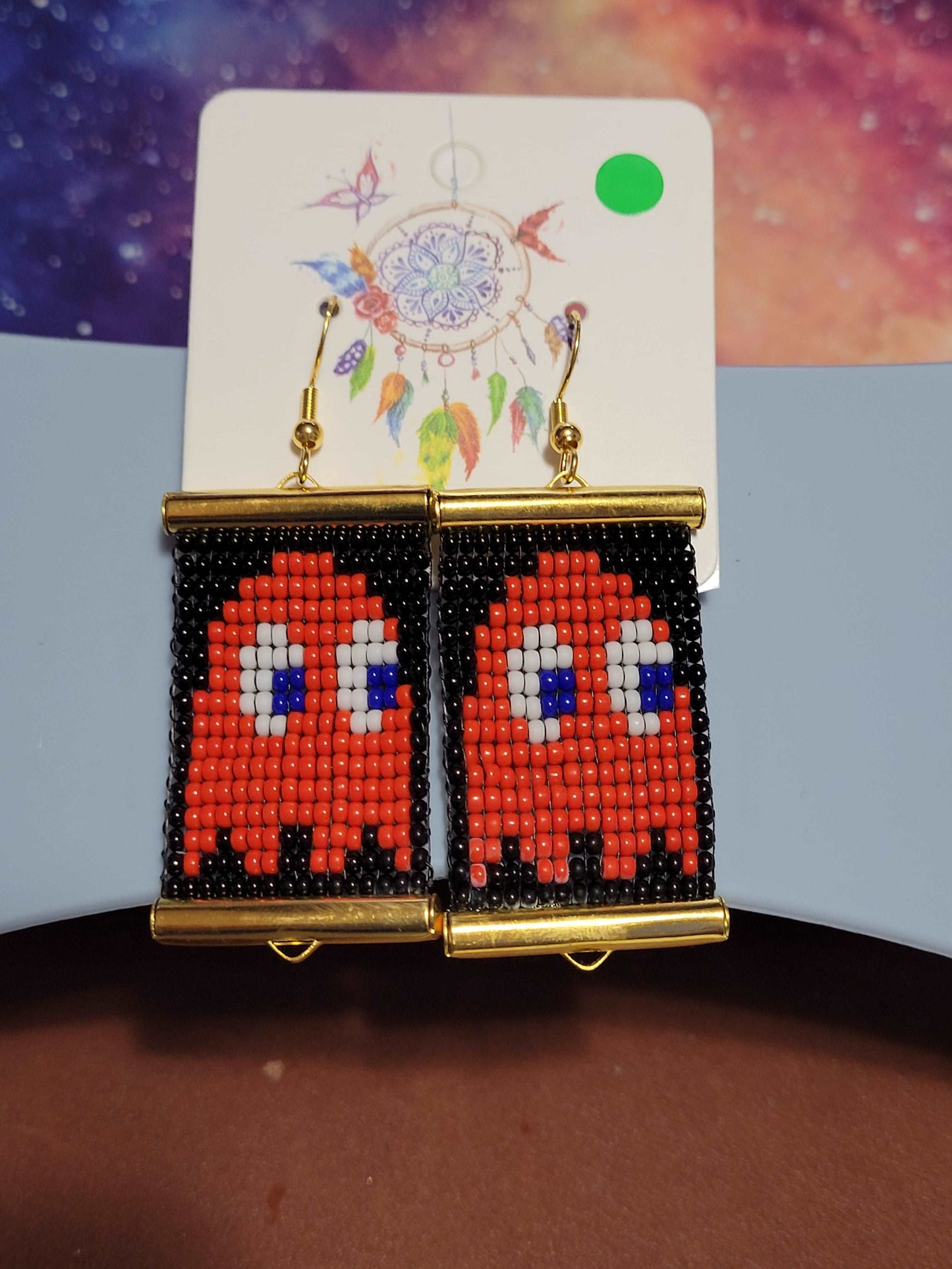 Pacman Earrings - IndigiNature