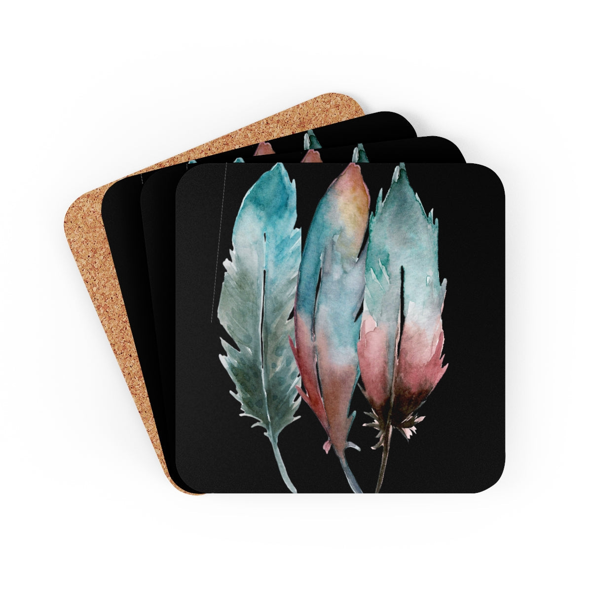 3 Feathers Coaster Set - IndigiNature