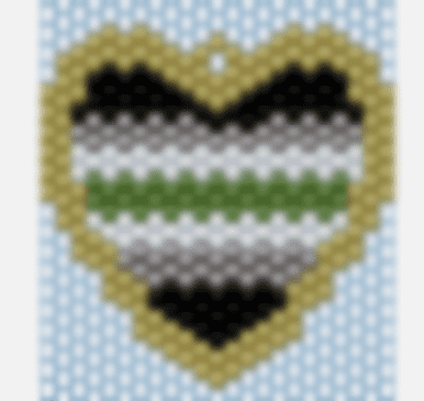 Pride Hearts Brick Stitch Pattern - IndigiNature