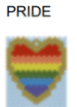 Pride Hearts Brick Stitch Pattern - IndigiNature