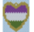 Pride Hearts Brick Stitch Pattern - IndigiNature