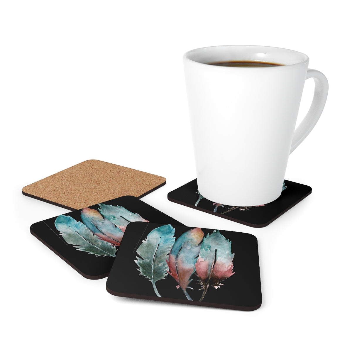 3 Feathers Coaster Set - IndigiNature